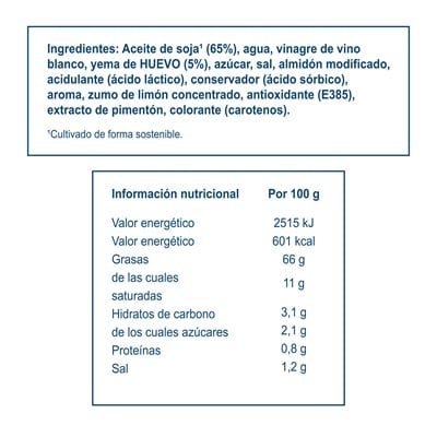 Hellmann’s Original sin gluten palecon 1.000L - Una solución pensada y desarrollada en exclusiva para cubrir las necesidades del cliente industrial.